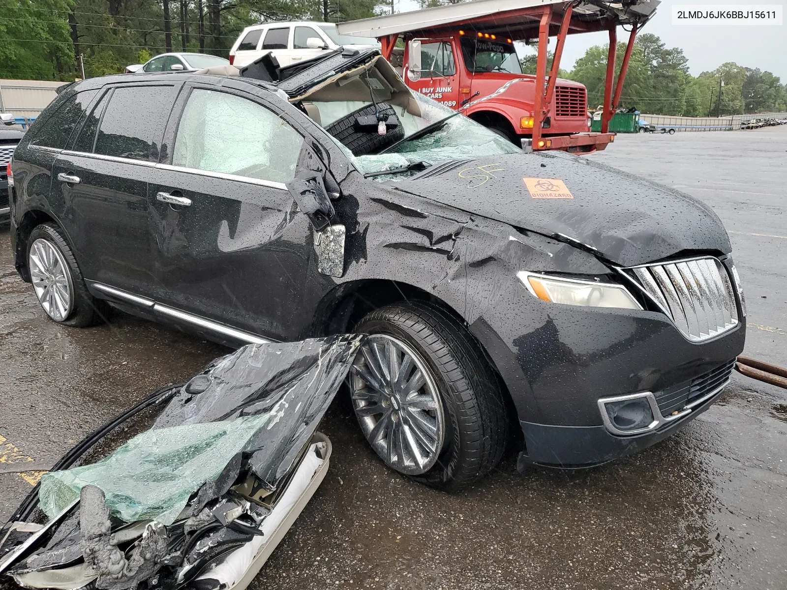 2011 Lincoln Mkx VIN: 2LMDJ6JK6BBJ15611 Lot: 50129894