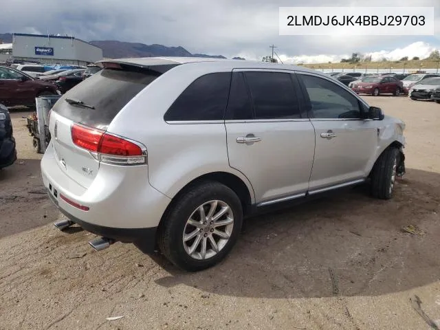 2LMDJ6JK4BBJ29703 2011 Lincoln Mkx