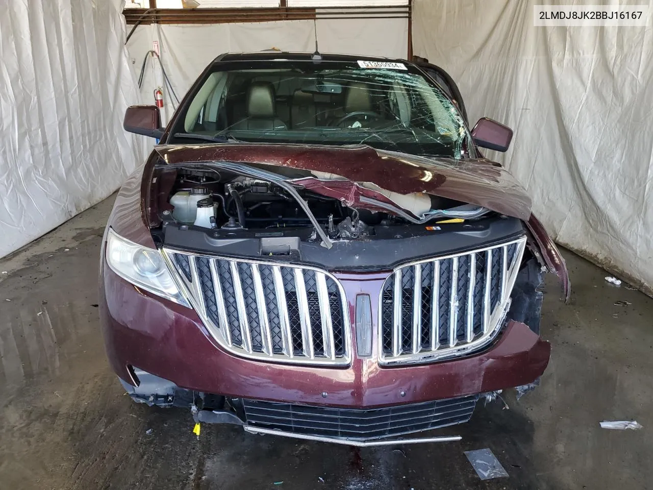 2011 Lincoln Mkx VIN: 2LMDJ8JK2BBJ16167 Lot: 51365934