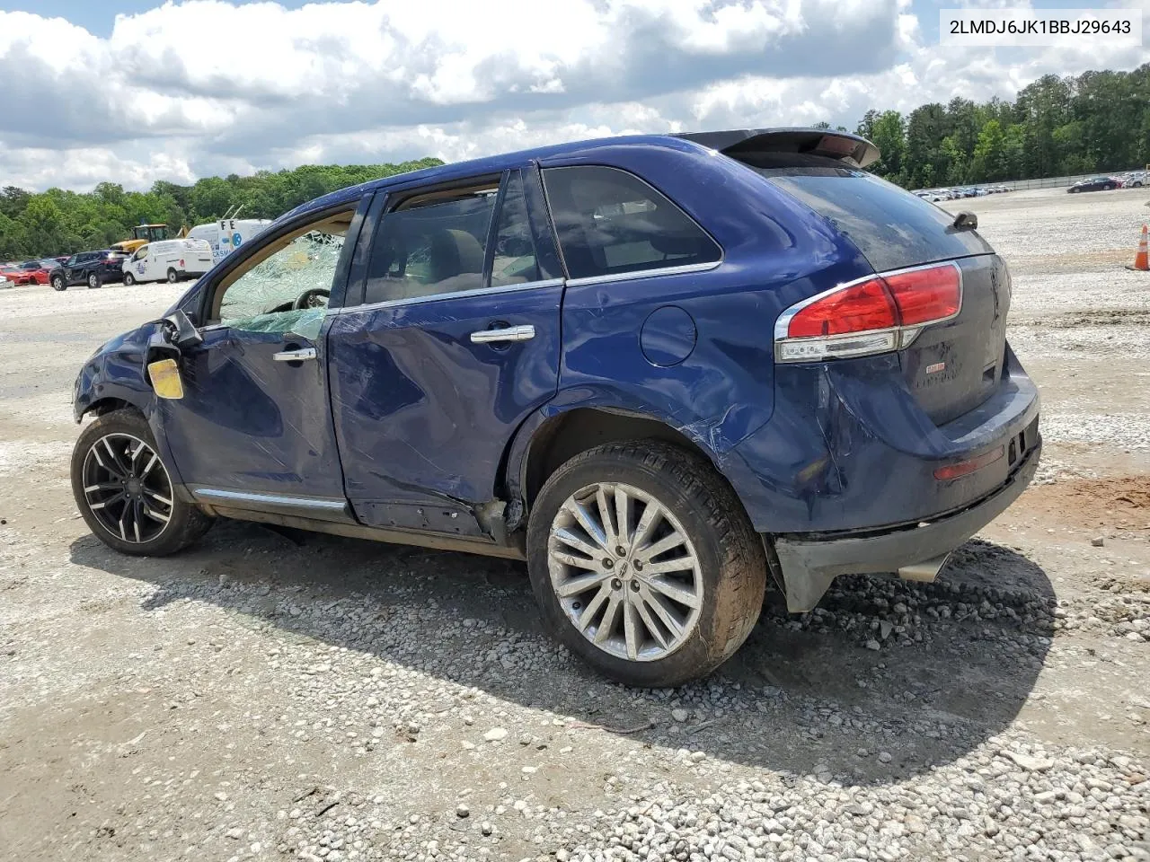 2011 Lincoln Mkx VIN: 2LMDJ6JK1BBJ29643 Lot: 54079394