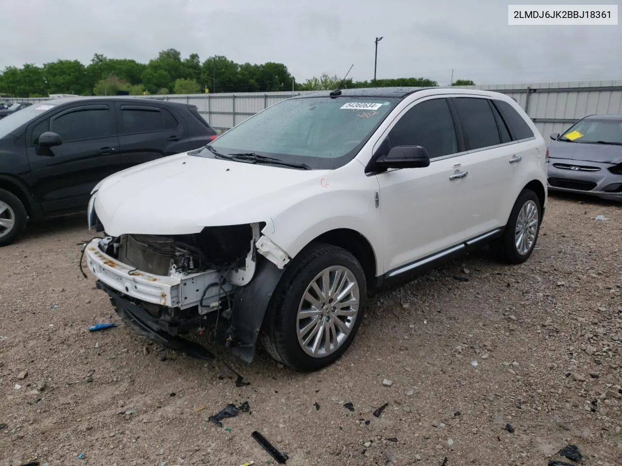 2LMDJ6JK2BBJ18361 2011 Lincoln Mkx