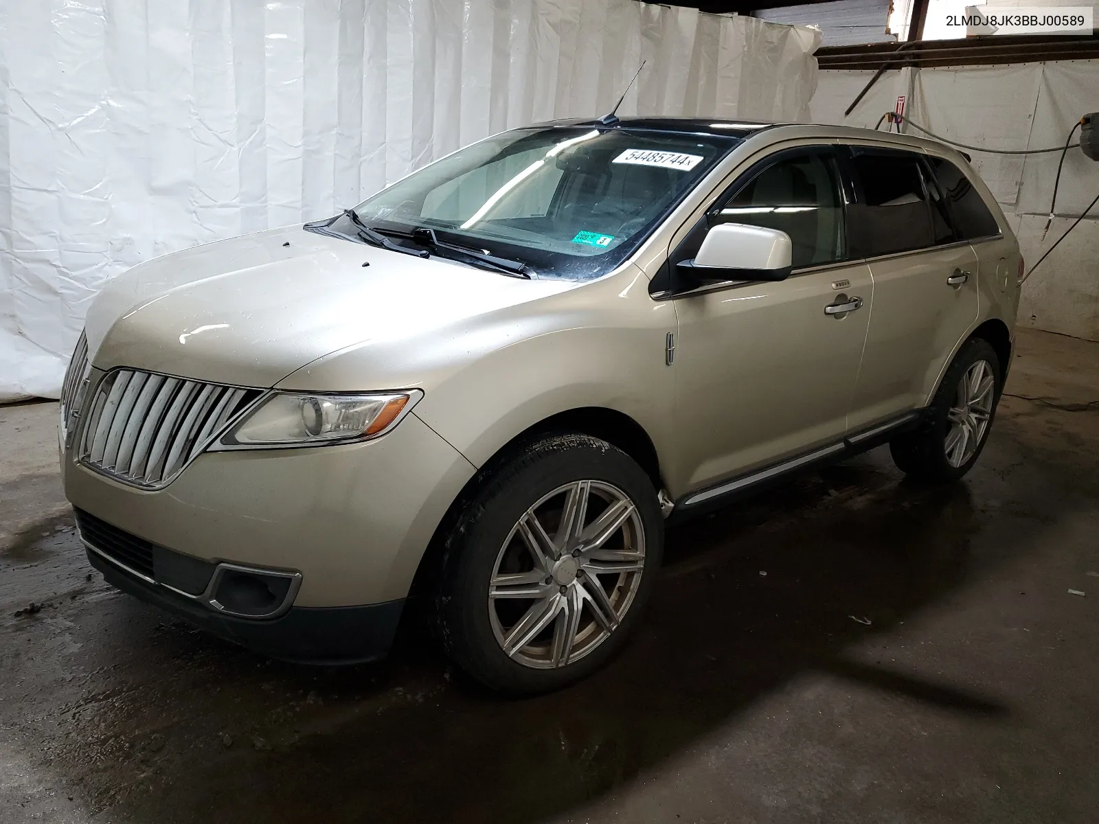 2011 Lincoln Mkx VIN: 2LMDJ8JK3BBJ00589 Lot: 54485744