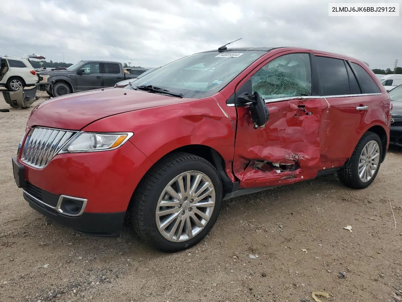 2011 Lincoln Mkx VIN: 2LMDJ6JK6BBJ29122 Lot: 54605844