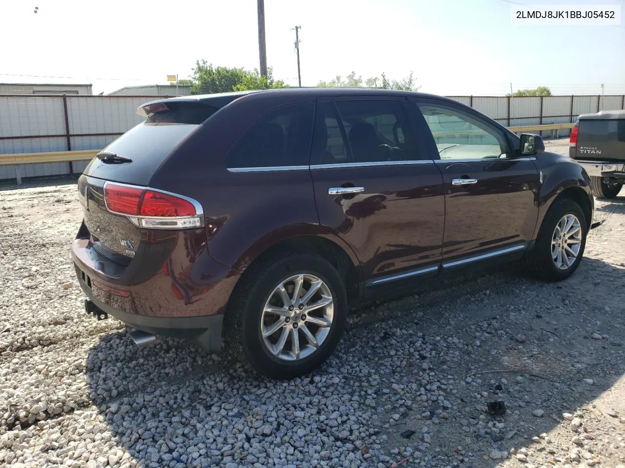 2011 Lincoln Mkx VIN: 2LMDJ8JK1BBJ05452 Lot: 54698994