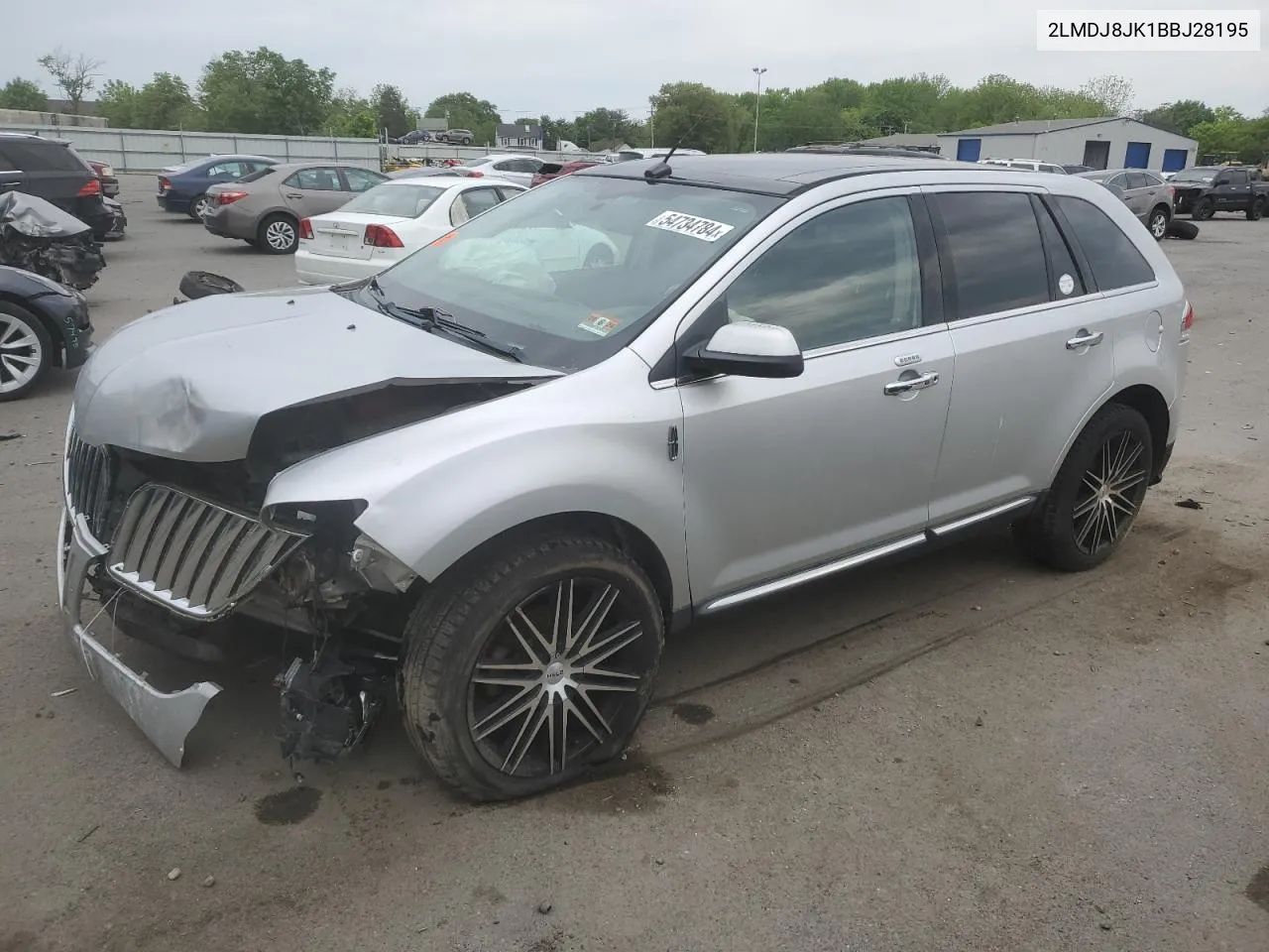 2011 Lincoln Mkx VIN: 2LMDJ8JK1BBJ28195 Lot: 54734784