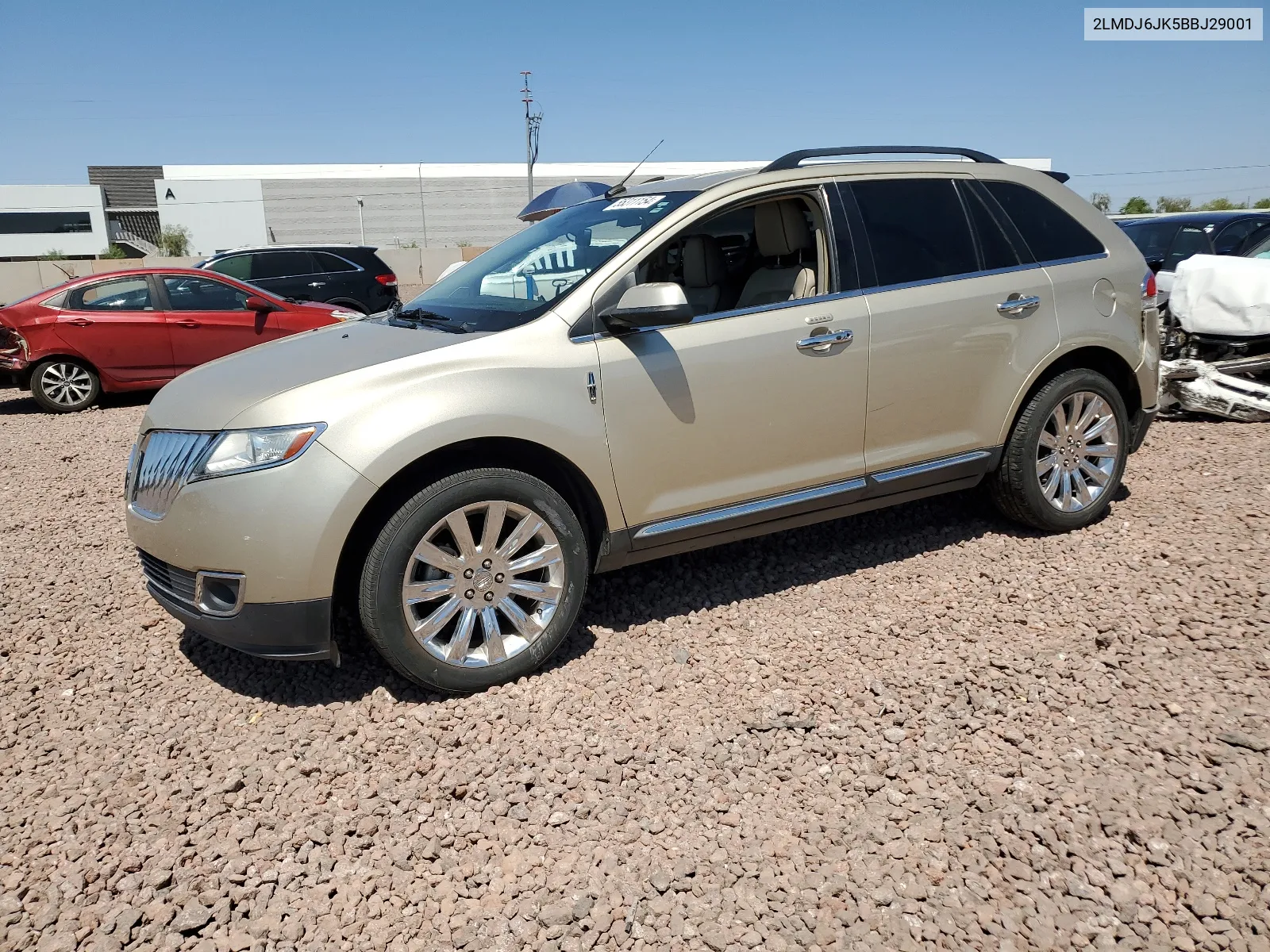 2011 Lincoln Mkx VIN: 2LMDJ6JK5BBJ29001 Lot: 55311154