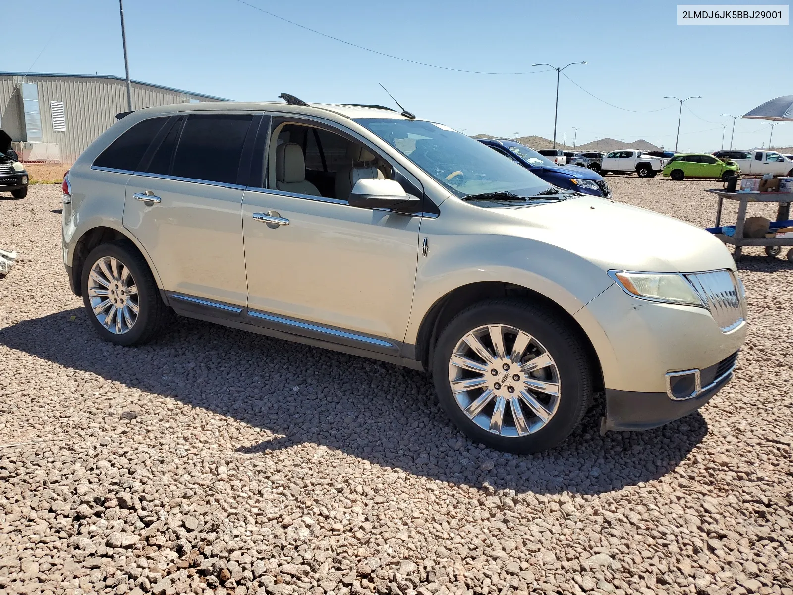 2011 Lincoln Mkx VIN: 2LMDJ6JK5BBJ29001 Lot: 55311154