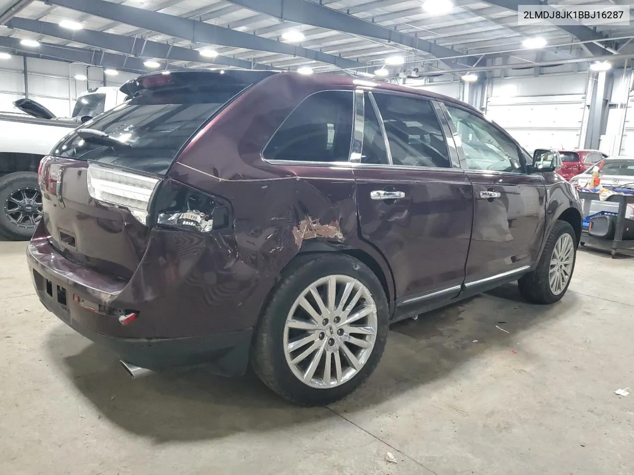 2011 Lincoln Mkx VIN: 2LMDJ8JK1BBJ16287 Lot: 55737364