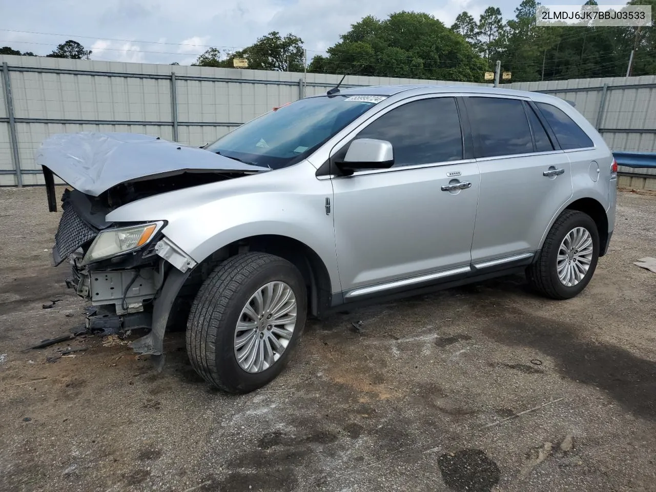 2LMDJ6JK7BBJ03533 2011 Lincoln Mkx