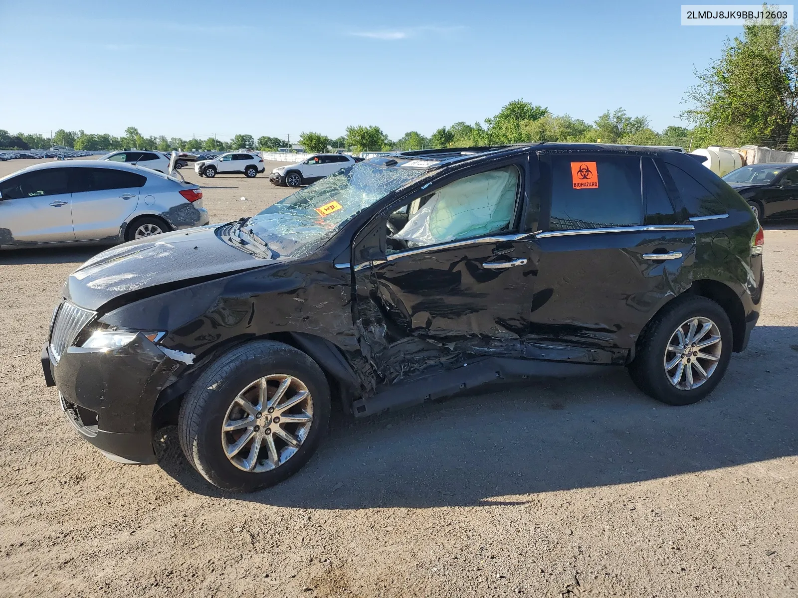 2011 Lincoln Mkx VIN: 2LMDJ8JK9BBJ12603 Lot: 56372234