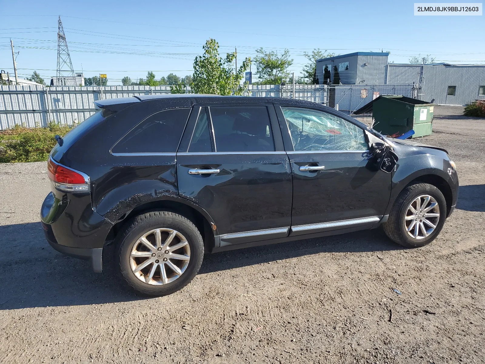 2011 Lincoln Mkx VIN: 2LMDJ8JK9BBJ12603 Lot: 56372234