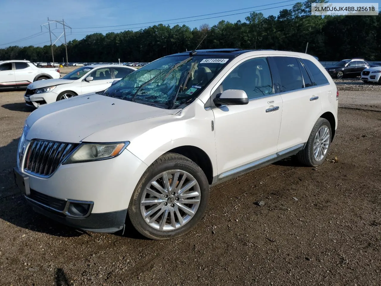 2011 Lincoln Mkx VIN: 2LMDJ6JK4BBJ25618 Lot: 56718964