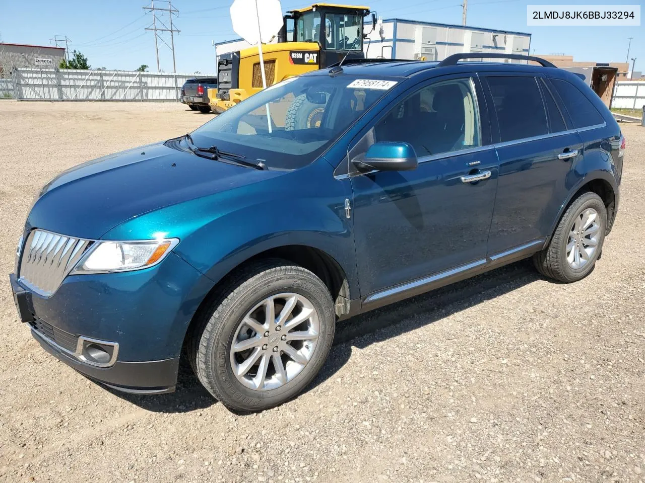 2011 Lincoln Mkx VIN: 2LMDJ8JK6BBJ33294 Lot: 57958174