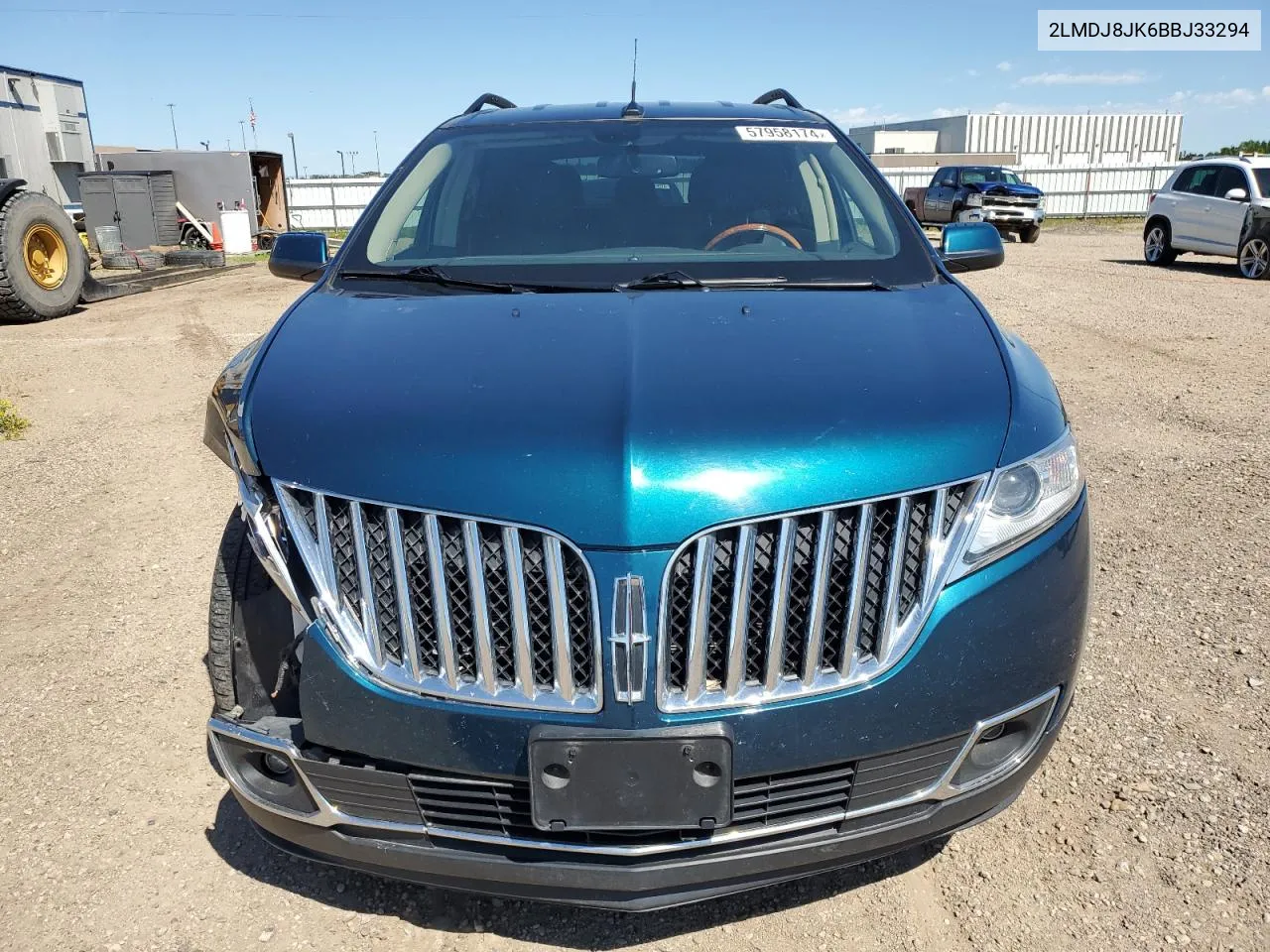 2011 Lincoln Mkx VIN: 2LMDJ8JK6BBJ33294 Lot: 57958174