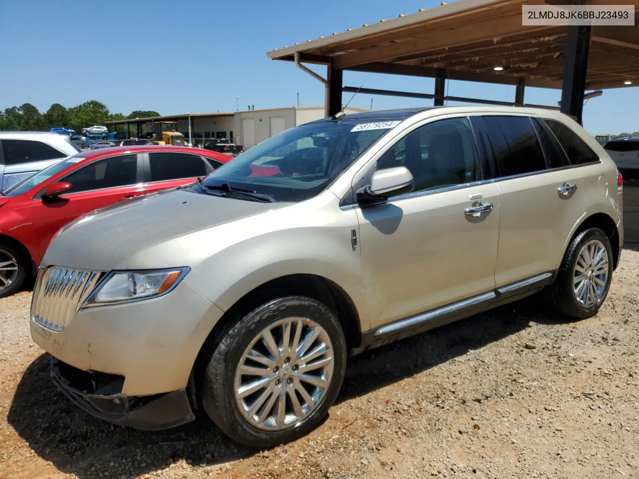 2011 Lincoln Mkx VIN: 2LMDJ8JK6BBJ23493 Lot: 58179254