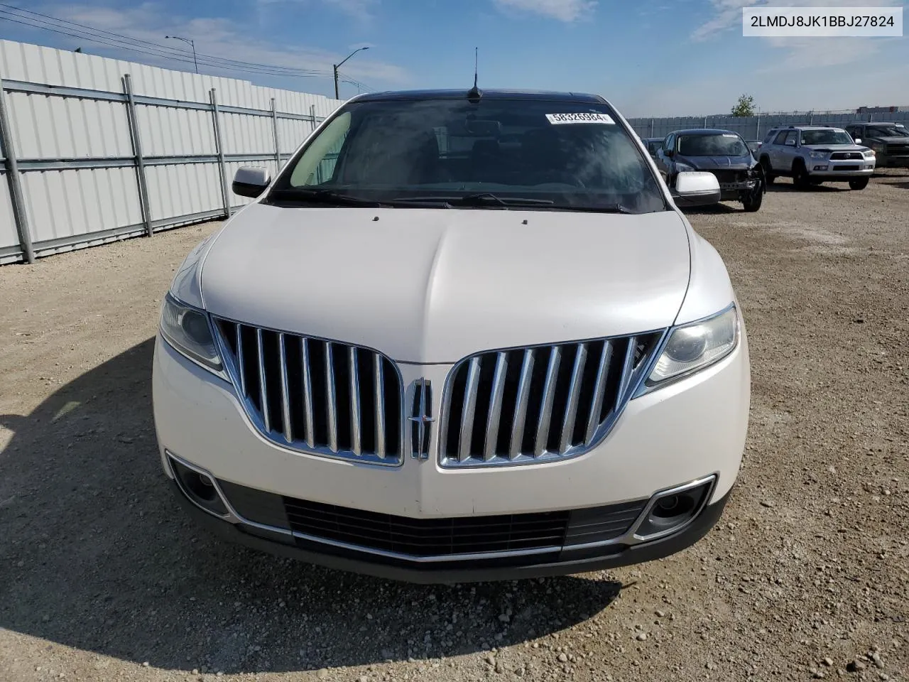 2011 Lincoln Mkx VIN: 2LMDJ8JK1BBJ27824 Lot: 58326984