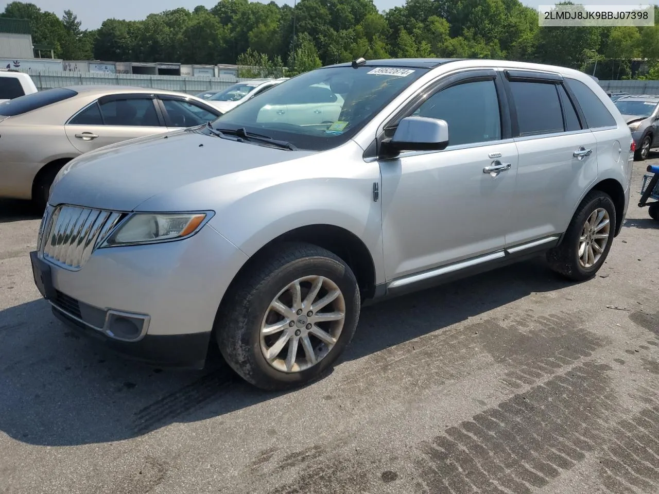 2011 Lincoln Mkx VIN: 2LMDJ8JK9BBJ07398 Lot: 59522874