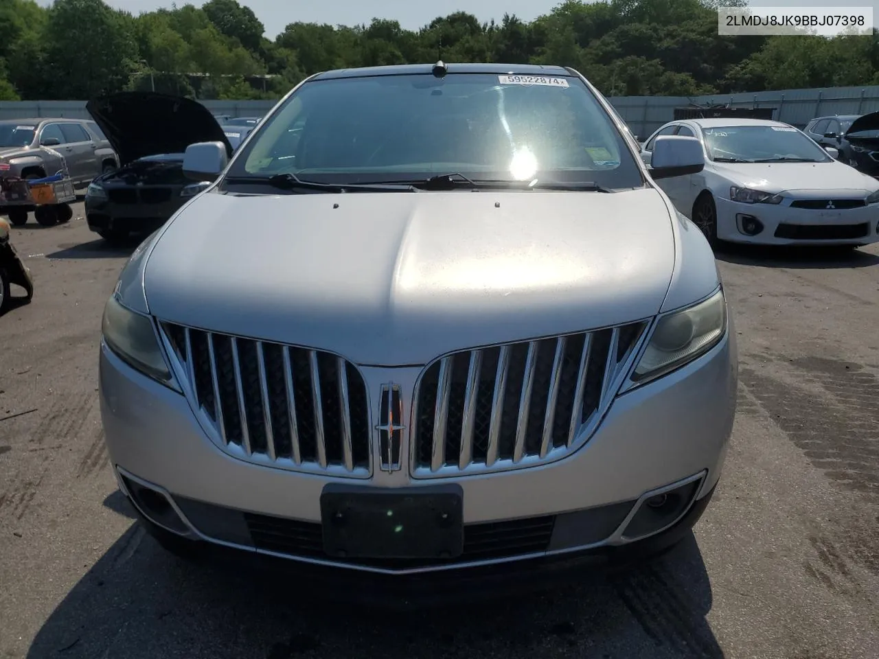 2011 Lincoln Mkx VIN: 2LMDJ8JK9BBJ07398 Lot: 59522874