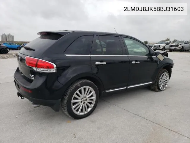 2LMDJ8JK5BBJ31603 2011 Lincoln Mkx