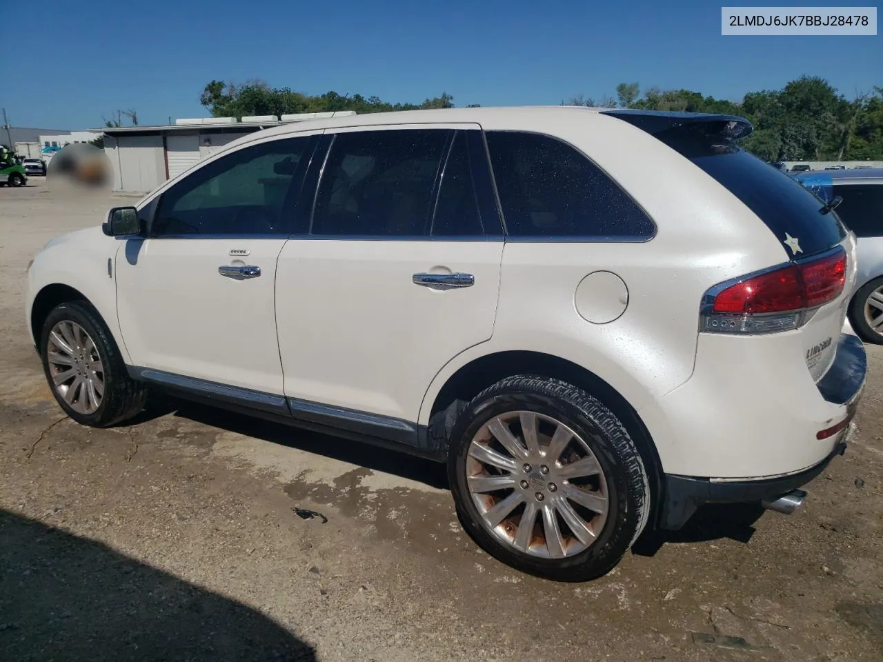 2011 Lincoln Mkx VIN: 2LMDJ6JK7BBJ28478 Lot: 59869394