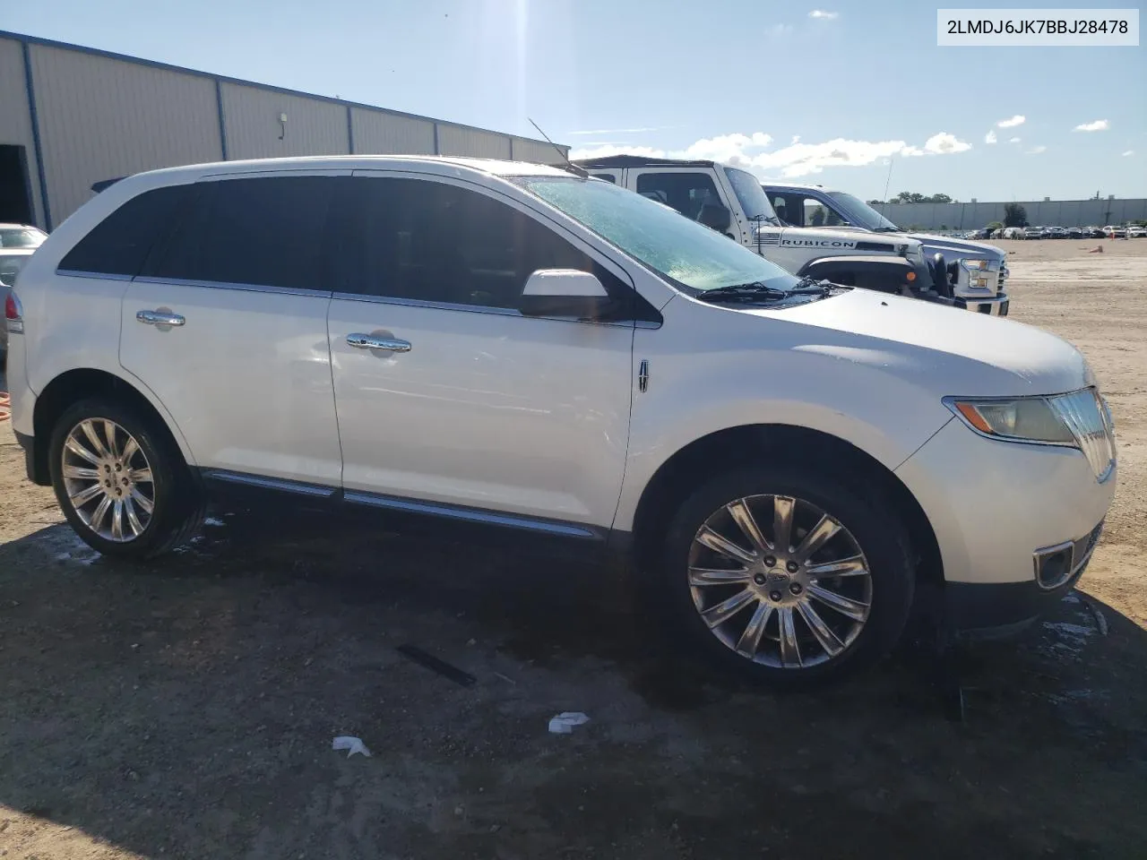 2LMDJ6JK7BBJ28478 2011 Lincoln Mkx