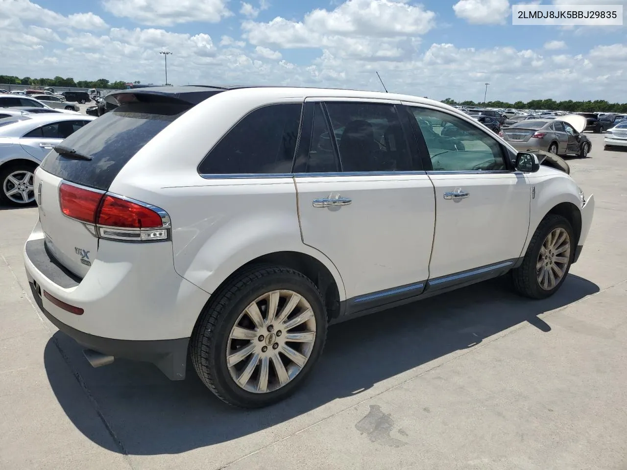 2011 Lincoln Mkx VIN: 2LMDJ8JK5BBJ29835 Lot: 60595664