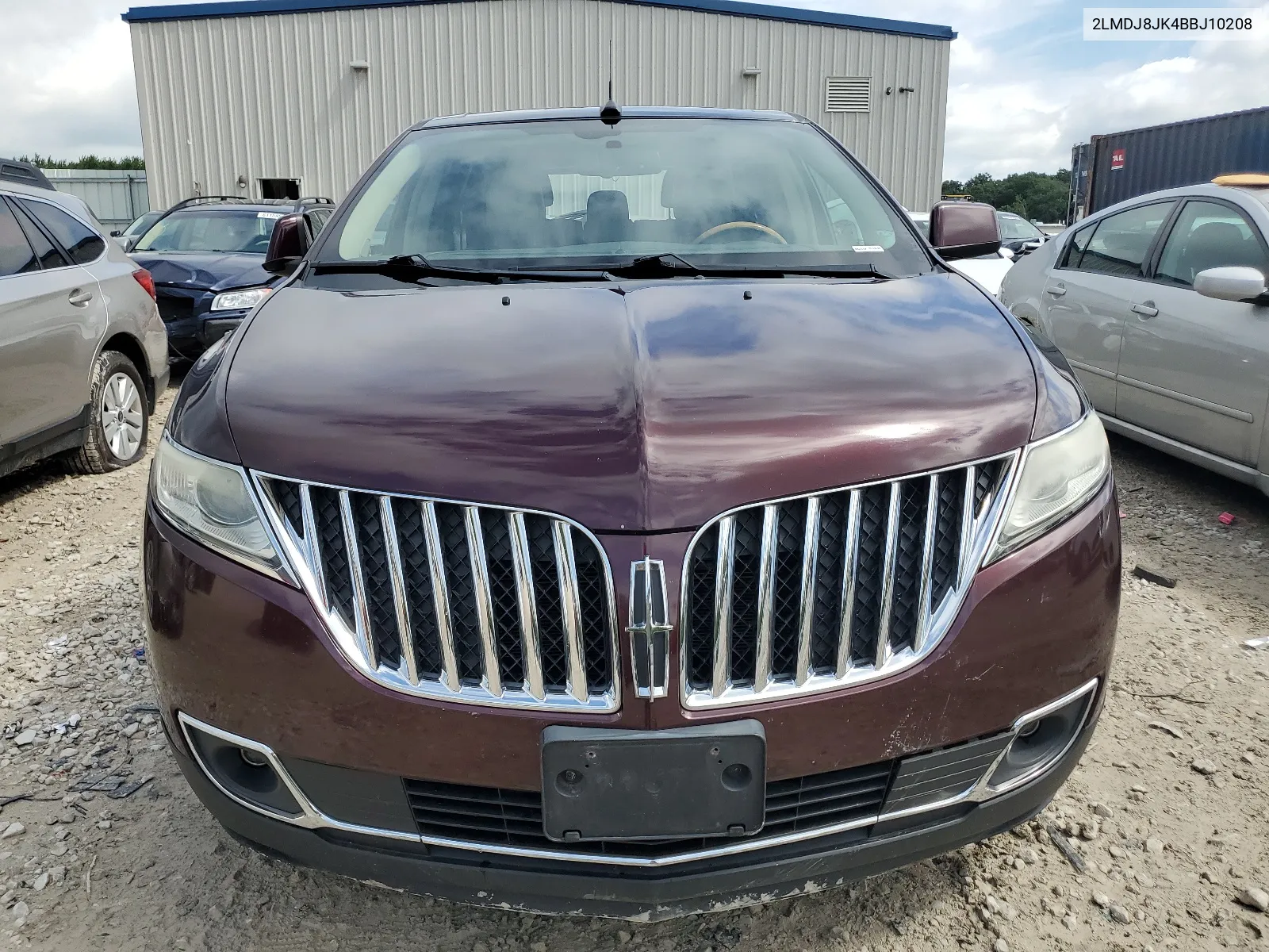 2011 Lincoln Mkx VIN: 2LMDJ8JK4BBJ10208 Lot: 61133504