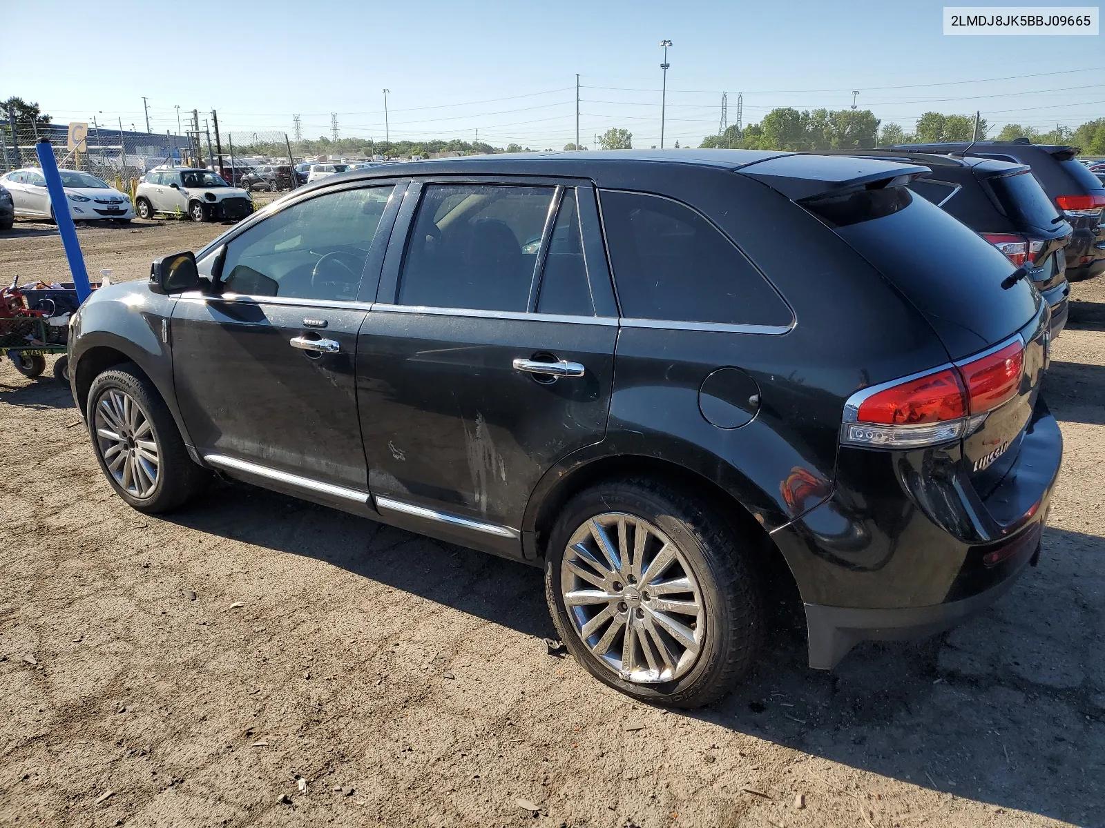 2011 Lincoln Mkx VIN: 2LMDJ8JK5BBJ09665 Lot: 61206234