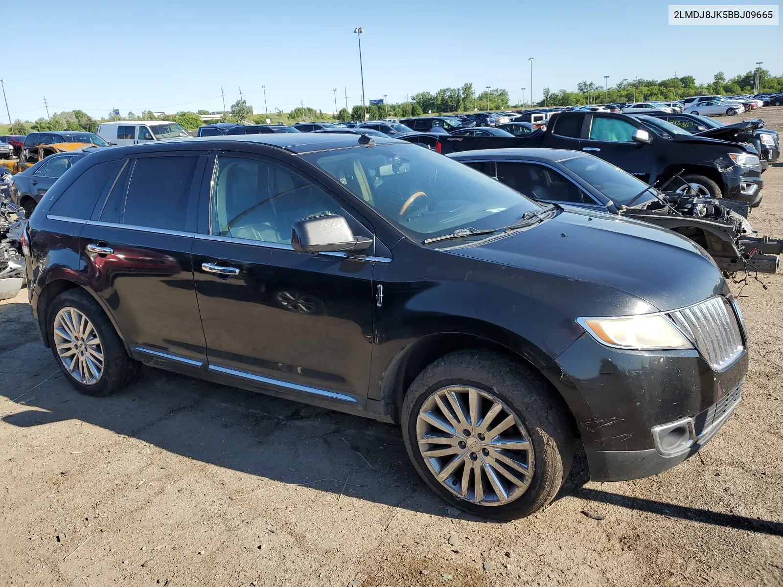 2011 Lincoln Mkx VIN: 2LMDJ8JK5BBJ09665 Lot: 61206234