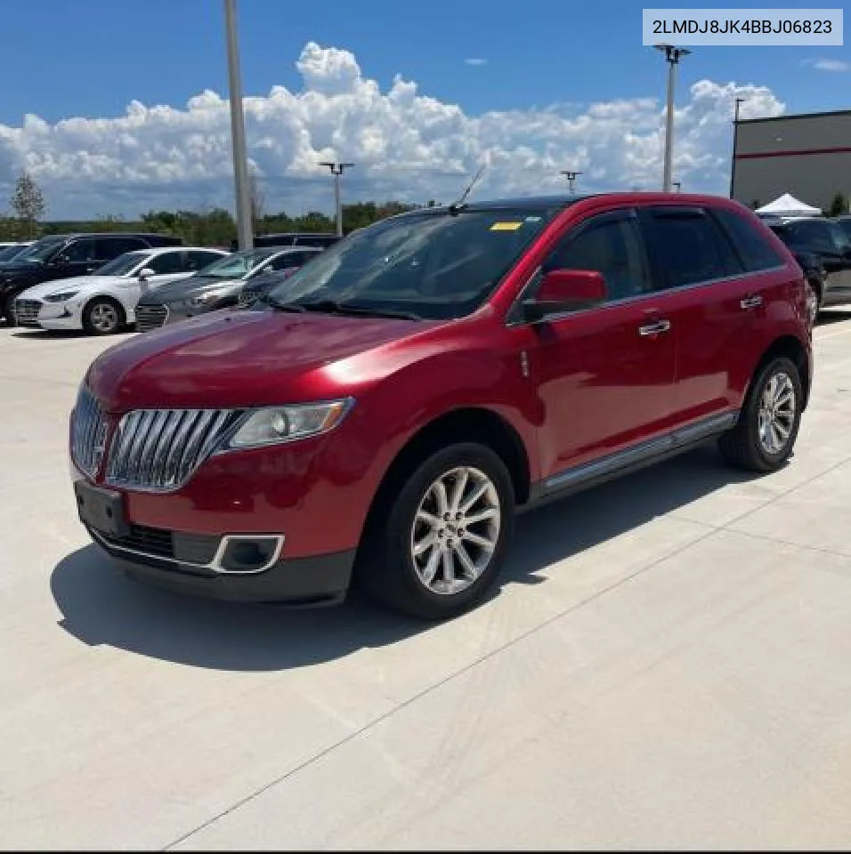 2011 Lincoln Mkx VIN: 2LMDJ8JK4BBJ06823 Lot: 61469604