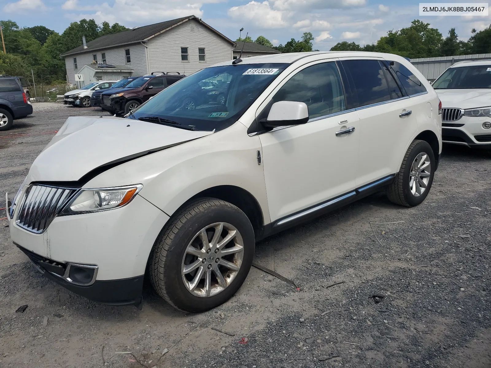 2011 Lincoln Mkx VIN: 2LMDJ6JK8BBJ05467 Lot: 61813564