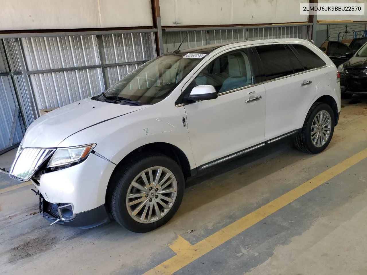 2011 Lincoln Mkx VIN: 2LMDJ6JK9BBJ22570 Lot: 62660174