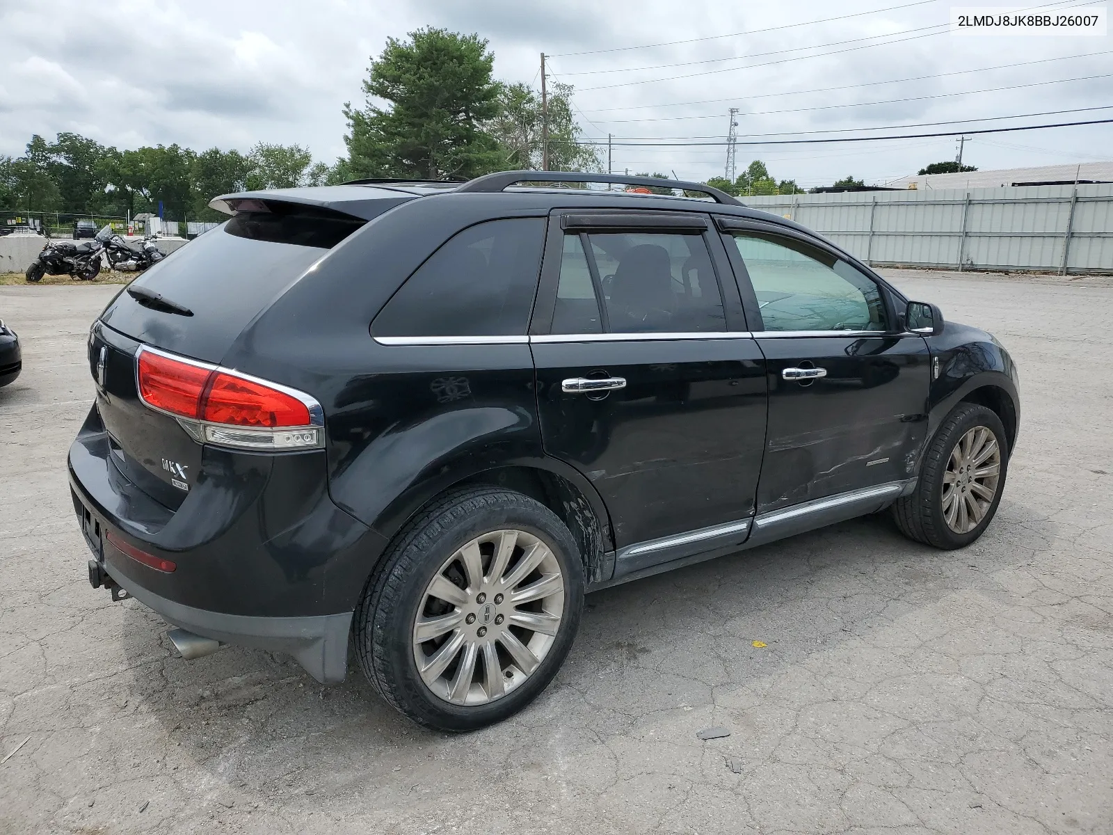 2011 Lincoln Mkx VIN: 2LMDJ8JK8BBJ26007 Lot: 63394524