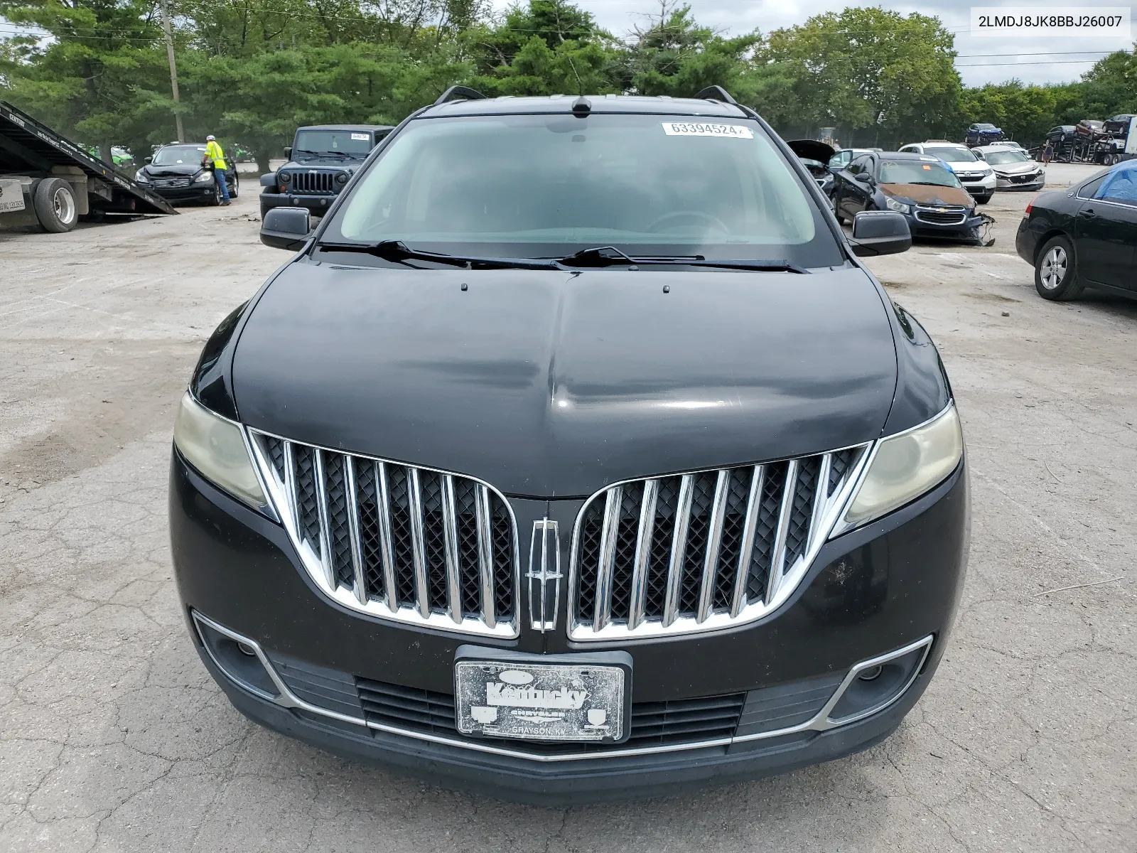 2011 Lincoln Mkx VIN: 2LMDJ8JK8BBJ26007 Lot: 63394524