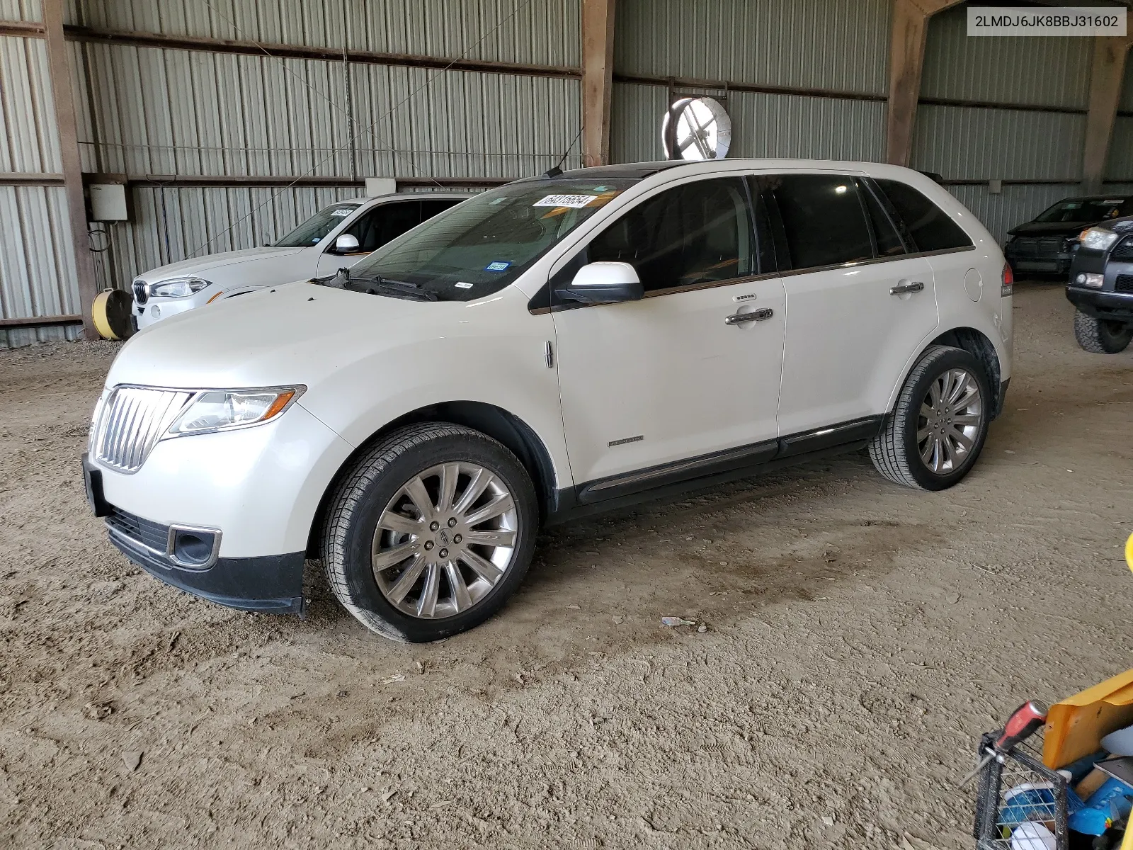 2011 Lincoln Mkx VIN: 2LMDJ6JK8BBJ31602 Lot: 64315654