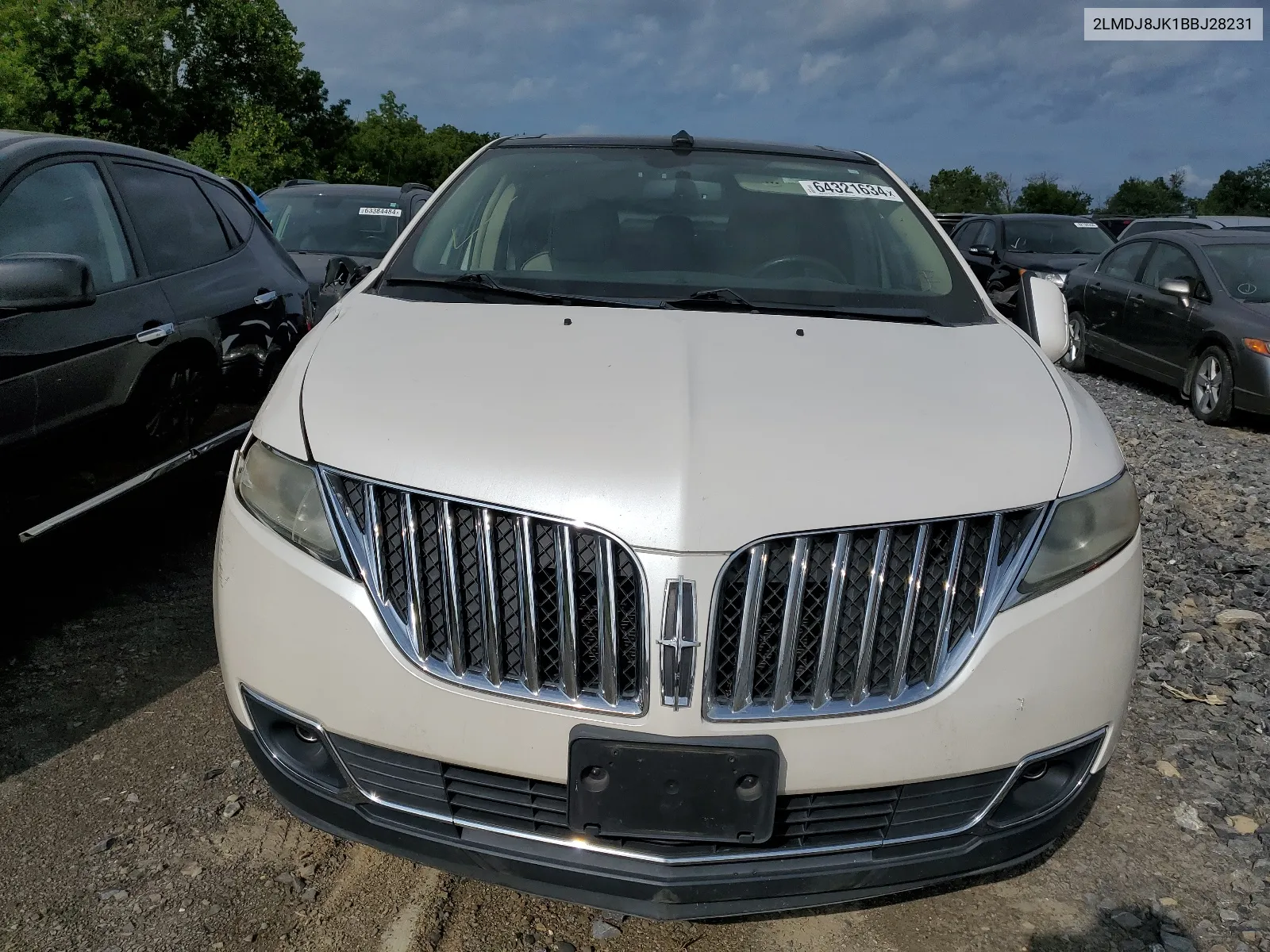 2011 Lincoln Mkx VIN: 2LMDJ8JK1BBJ28231 Lot: 64321634