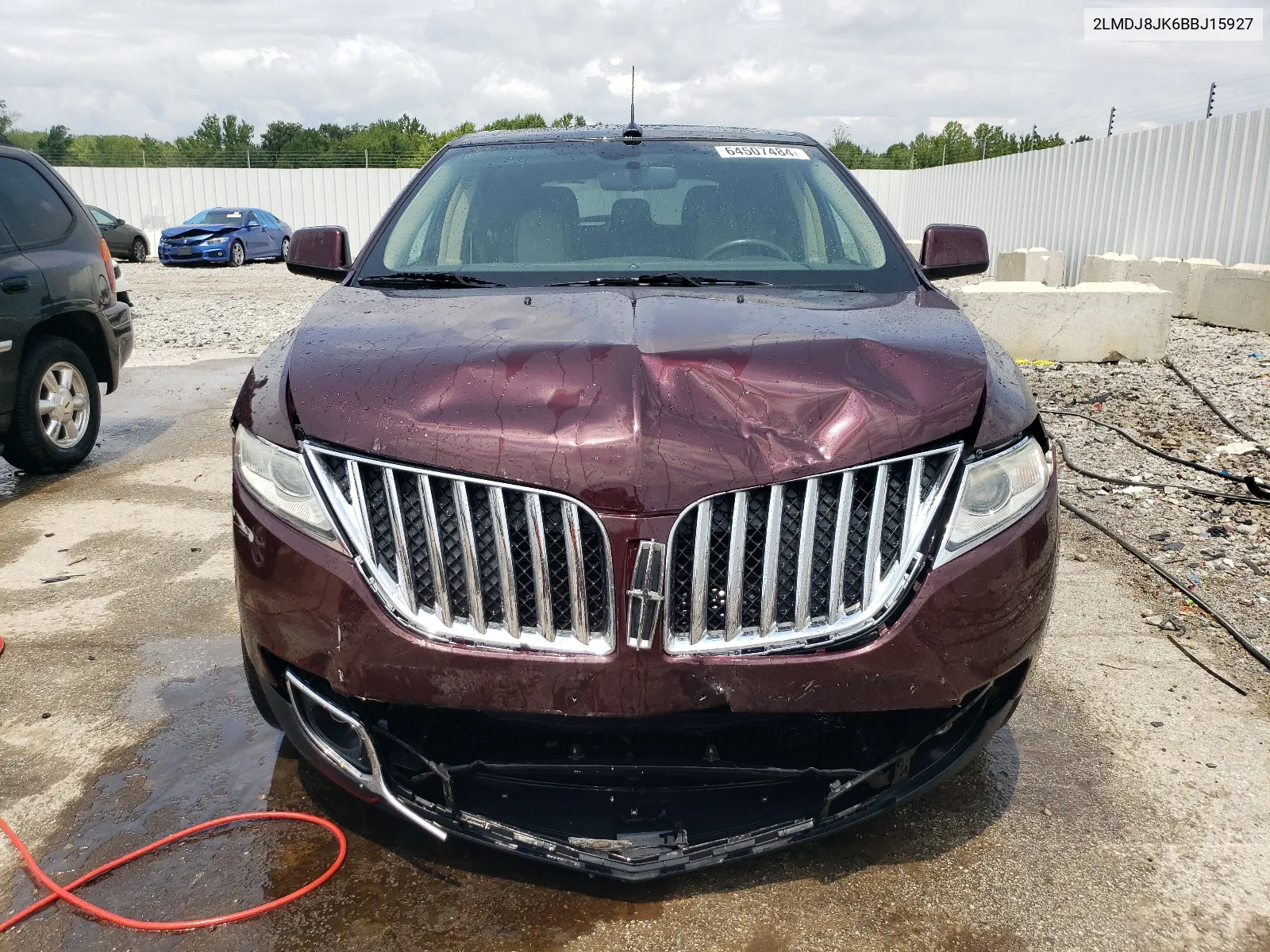 2011 Lincoln Mkx VIN: 2LMDJ8JK6BBJ15927 Lot: 64507484