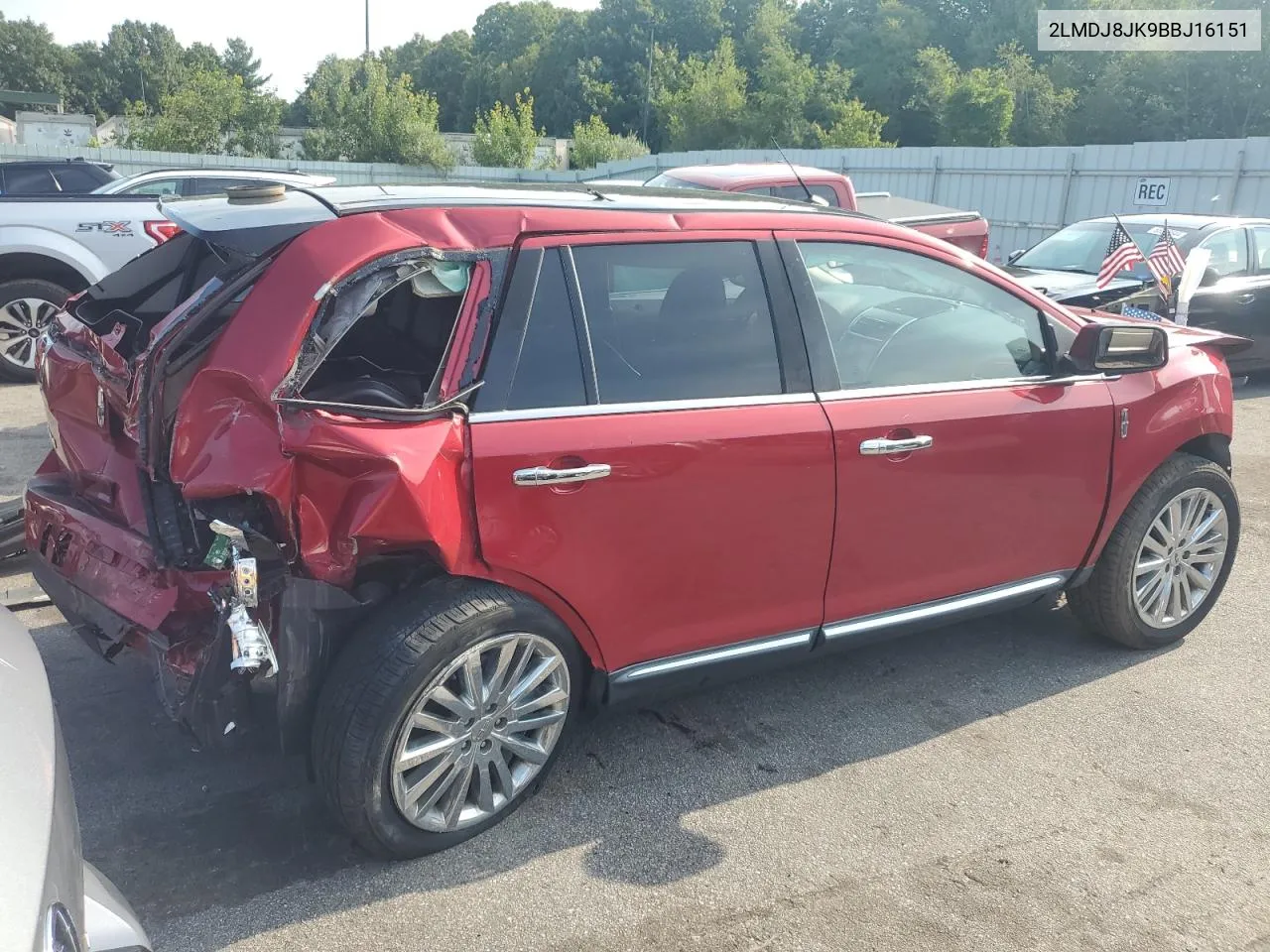 2011 Lincoln Mkx VIN: 2LMDJ8JK9BBJ16151 Lot: 64931144