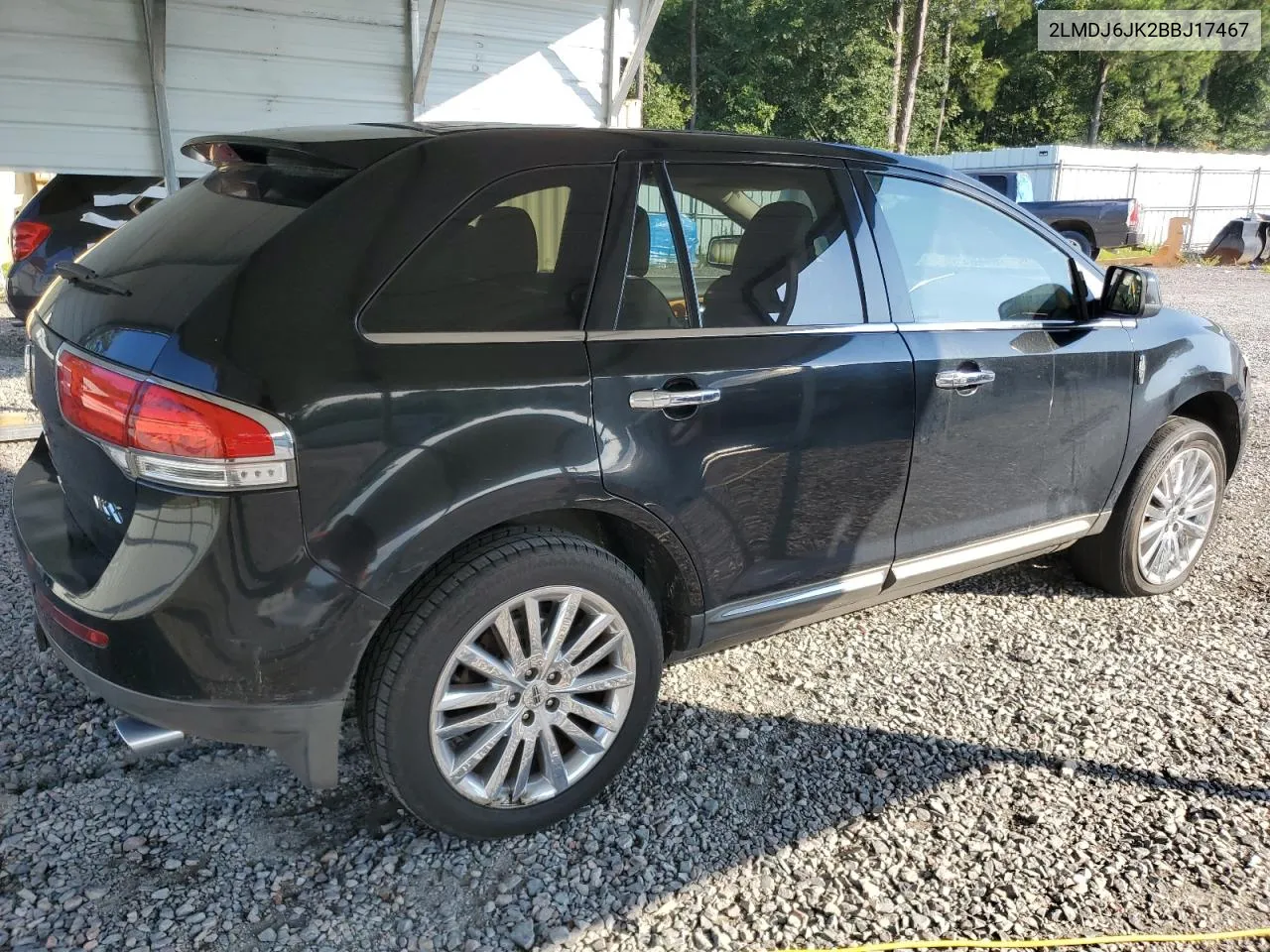 2011 Lincoln Mkx VIN: 2LMDJ6JK2BBJ17467 Lot: 65144544