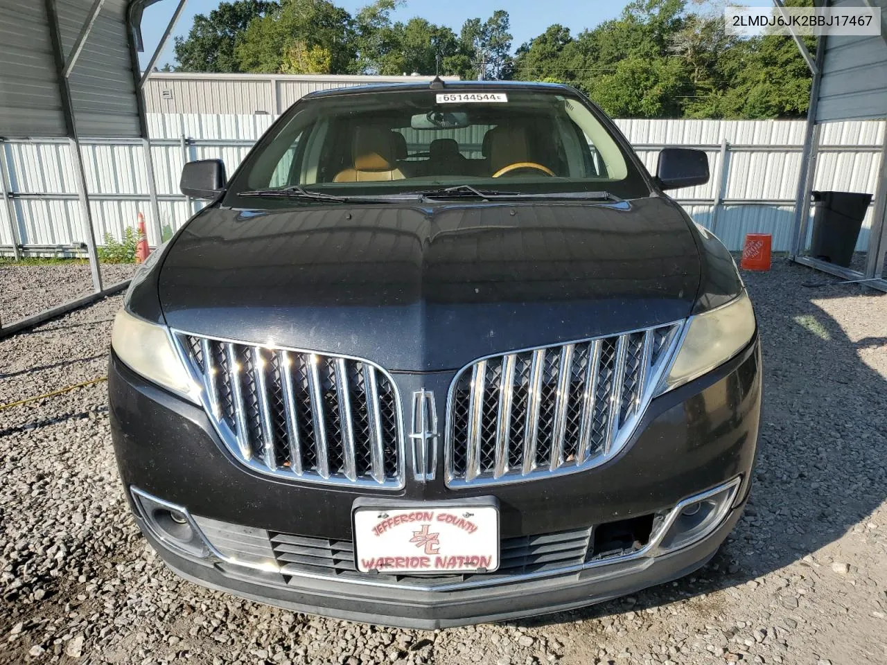 2LMDJ6JK2BBJ17467 2011 Lincoln Mkx