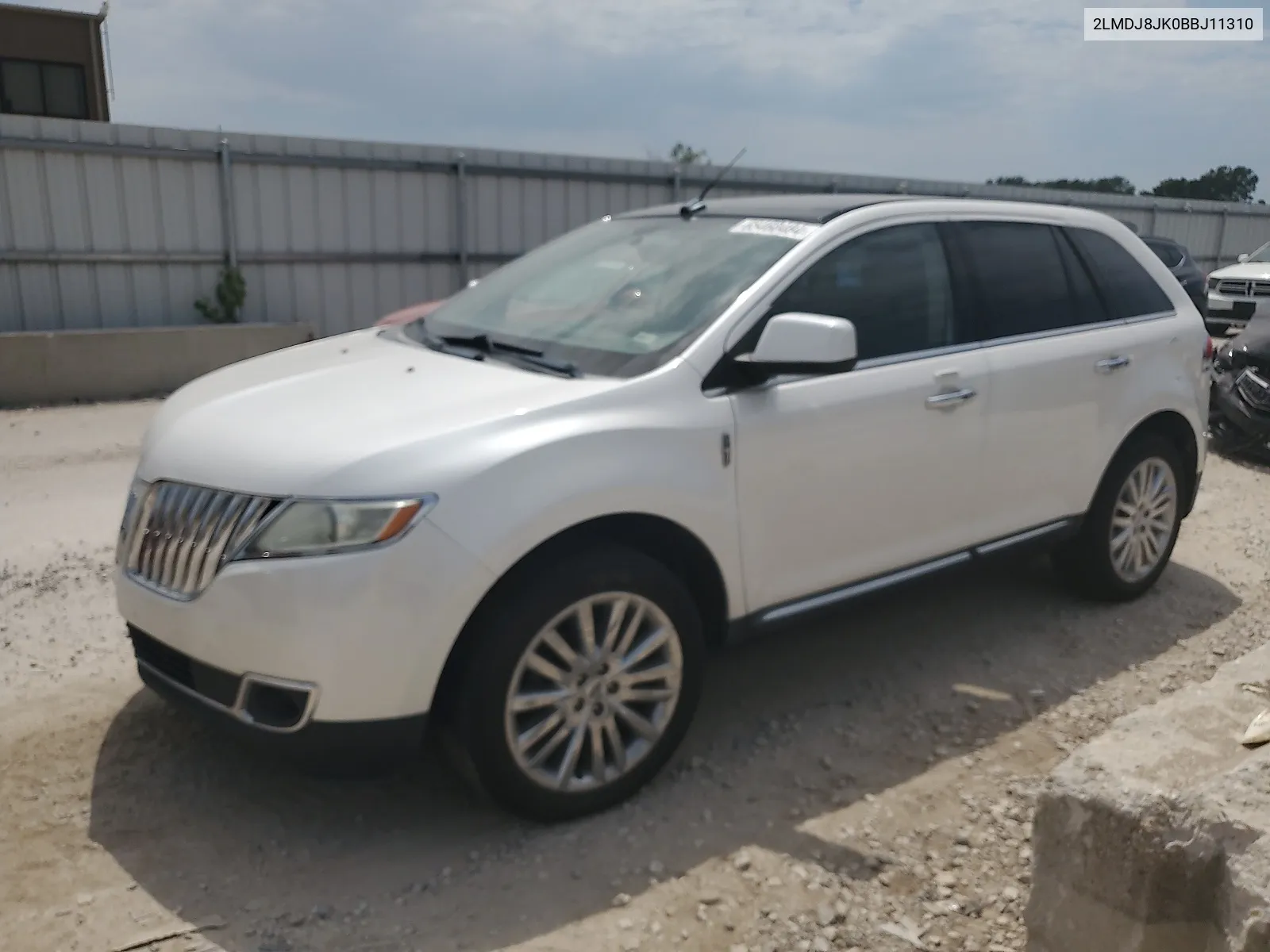 2011 Lincoln Mkx VIN: 2LMDJ8JK0BBJ11310 Lot: 65460484