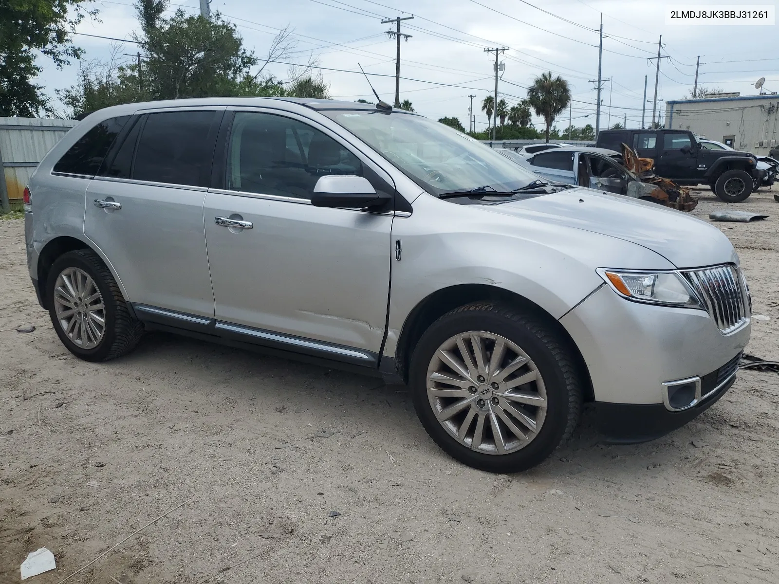 2011 Lincoln Mkx VIN: 2LMDJ8JK3BBJ31261 Lot: 65469394