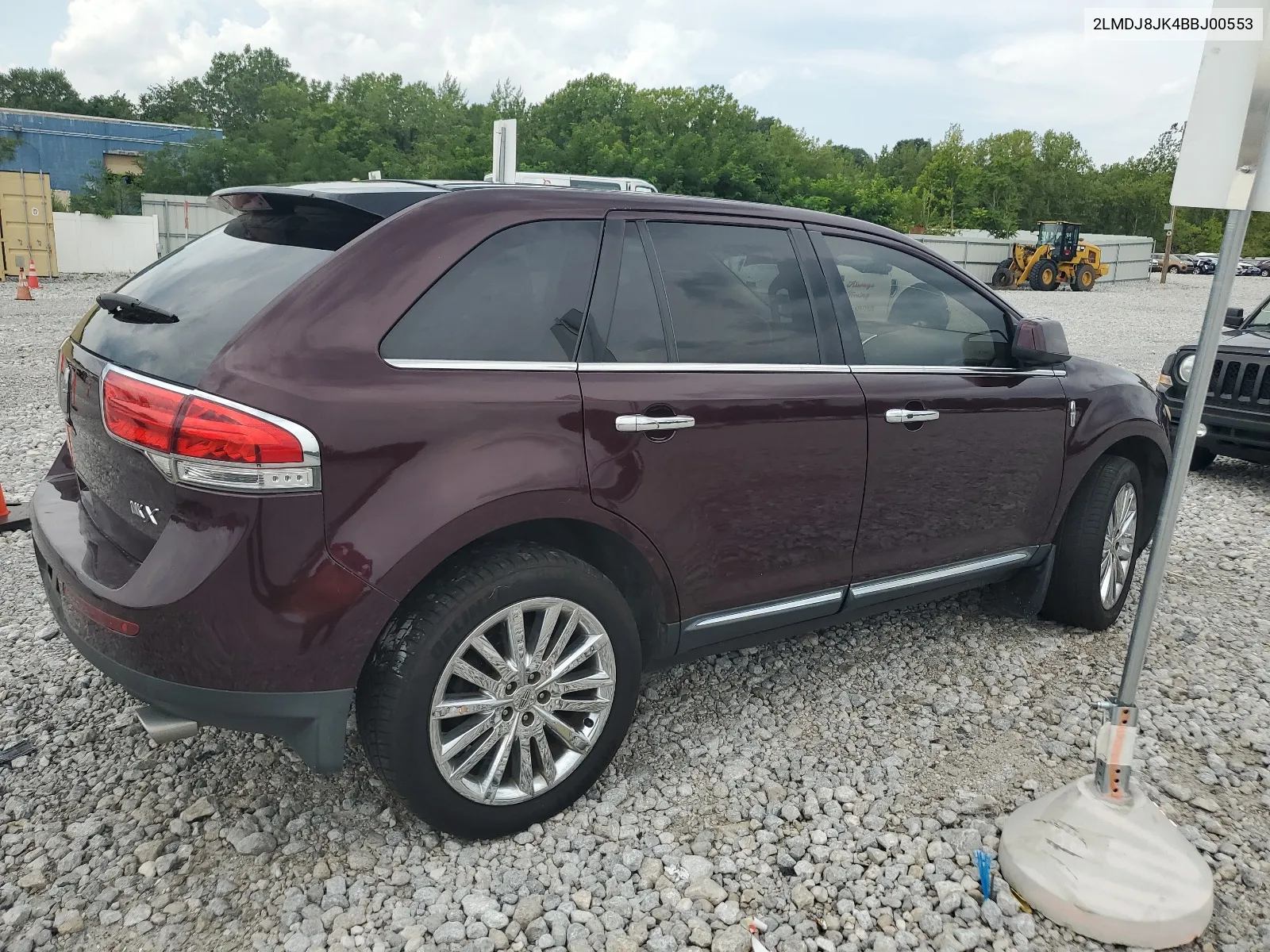 2011 Lincoln Mkx VIN: 2LMDJ8JK4BBJ00553 Lot: 66380904