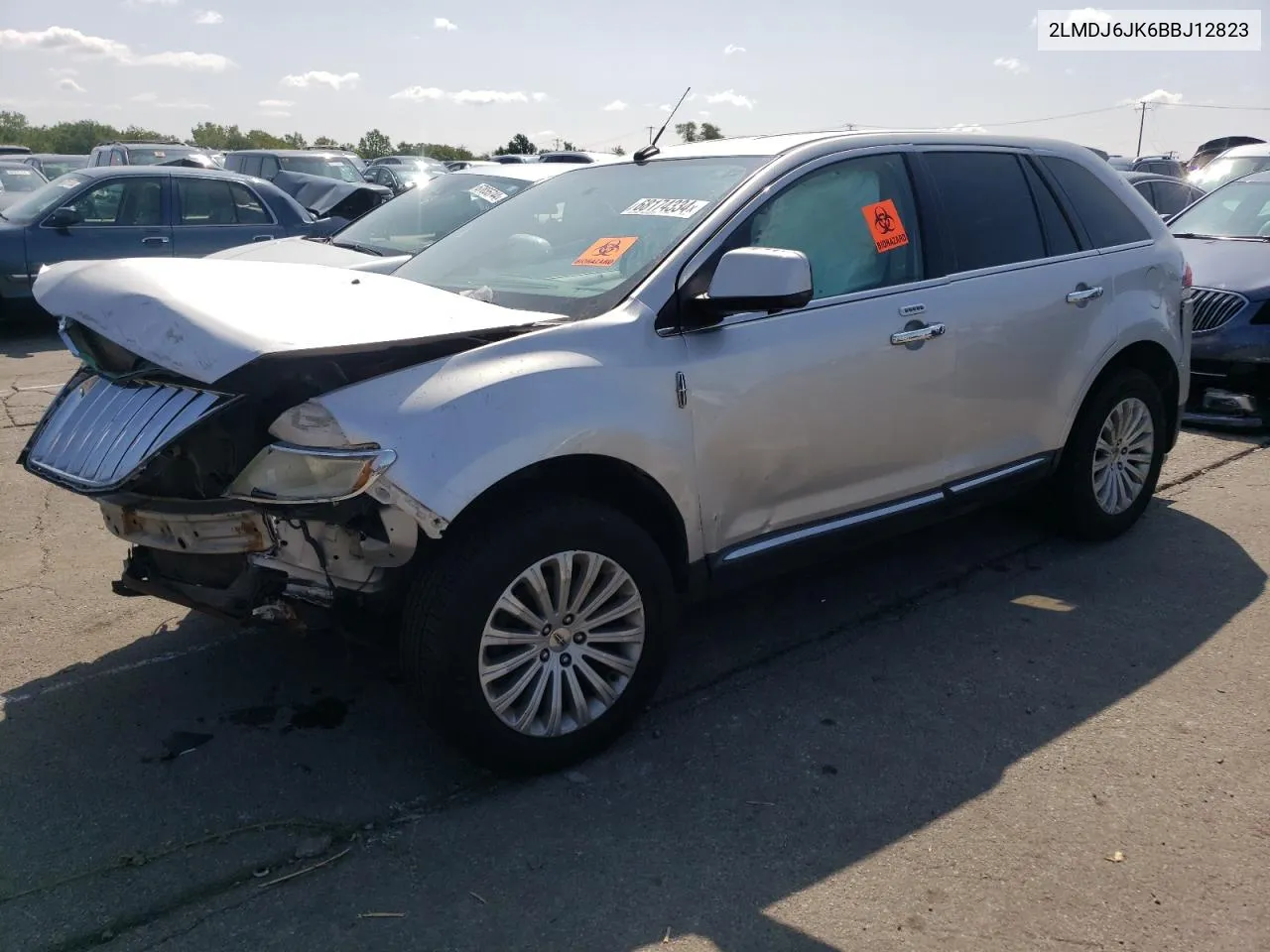 2011 Lincoln Mkx VIN: 2LMDJ6JK6BBJ12823 Lot: 68174334