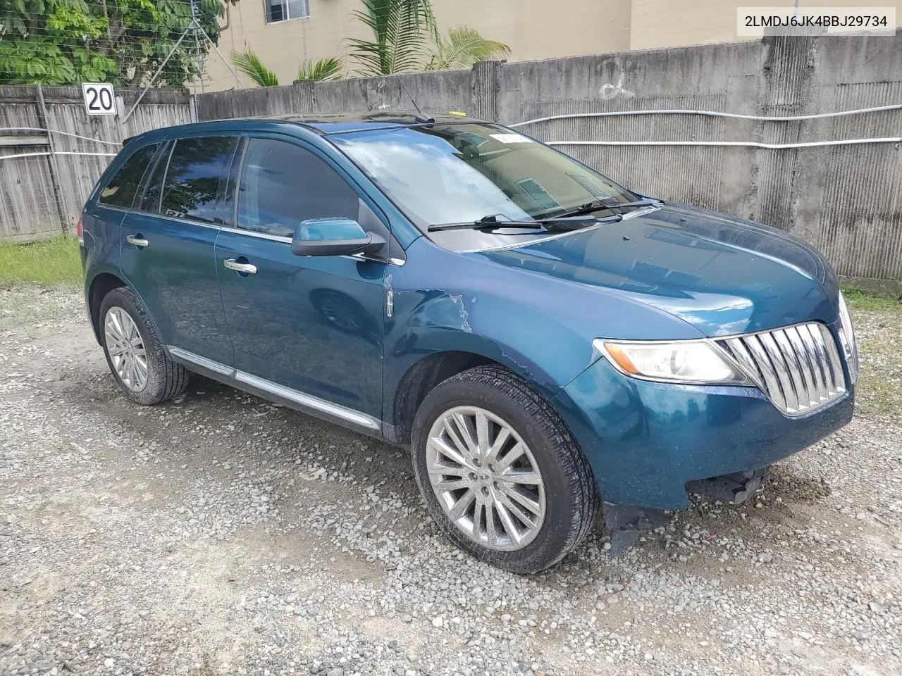 2011 Lincoln Mkx VIN: 2LMDJ6JK4BBJ29734 Lot: 69125134