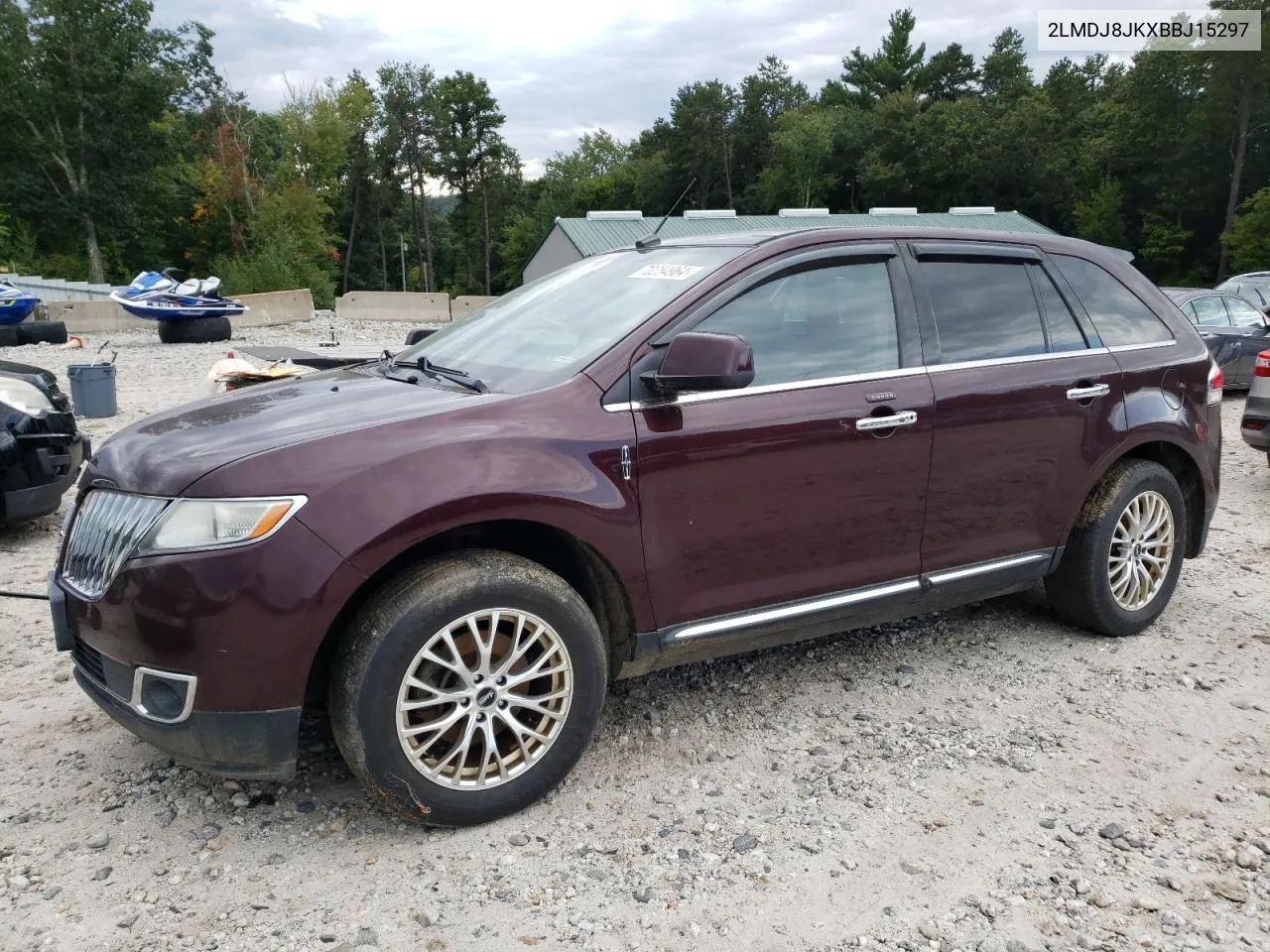 2011 Lincoln Mkx VIN: 2LMDJ8JKXBBJ15297 Lot: 70254964