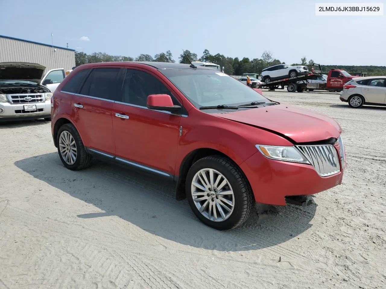 2011 Lincoln Mkx VIN: 2LMDJ6JK3BBJ15629 Lot: 70764964