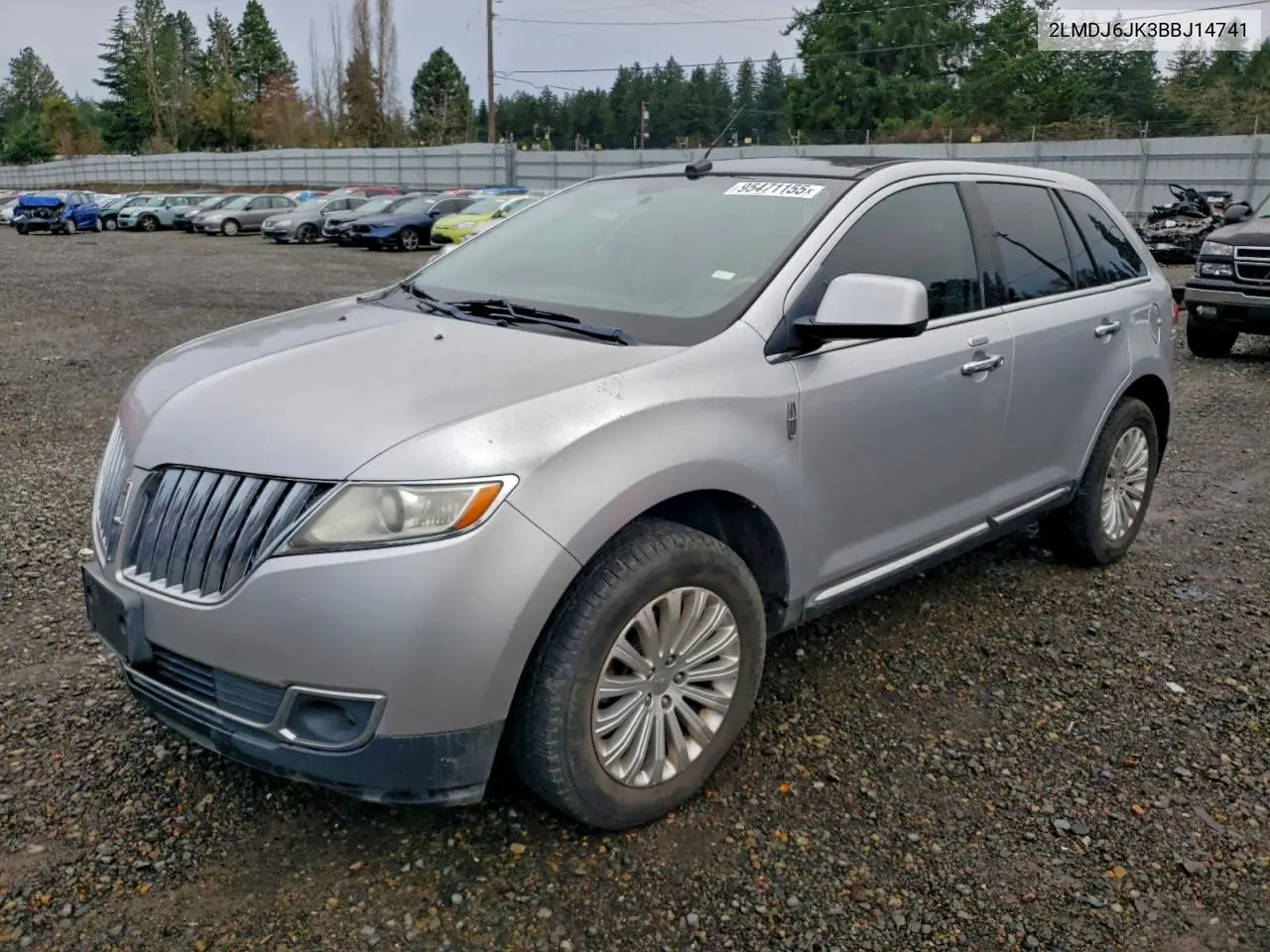 2LMDJ6JK3BBJ14741 2011 Lincoln Mkx