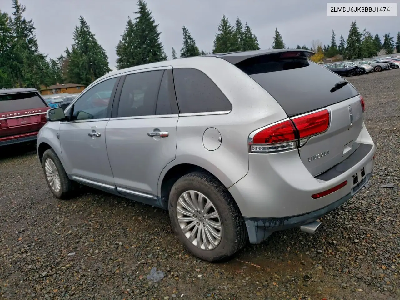 2LMDJ6JK3BBJ14741 2011 Lincoln Mkx
