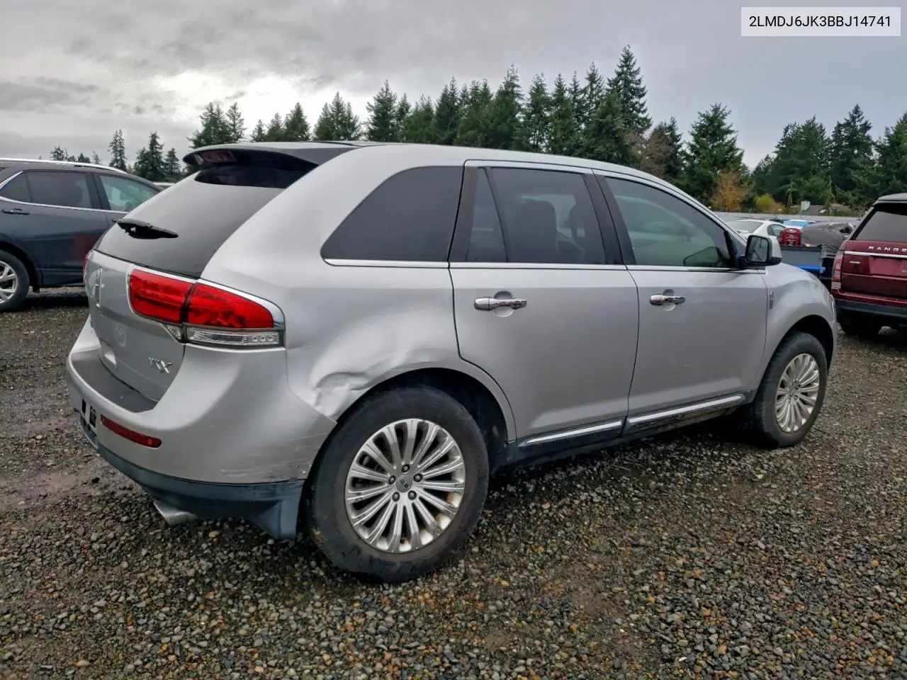 2LMDJ6JK3BBJ14741 2011 Lincoln Mkx